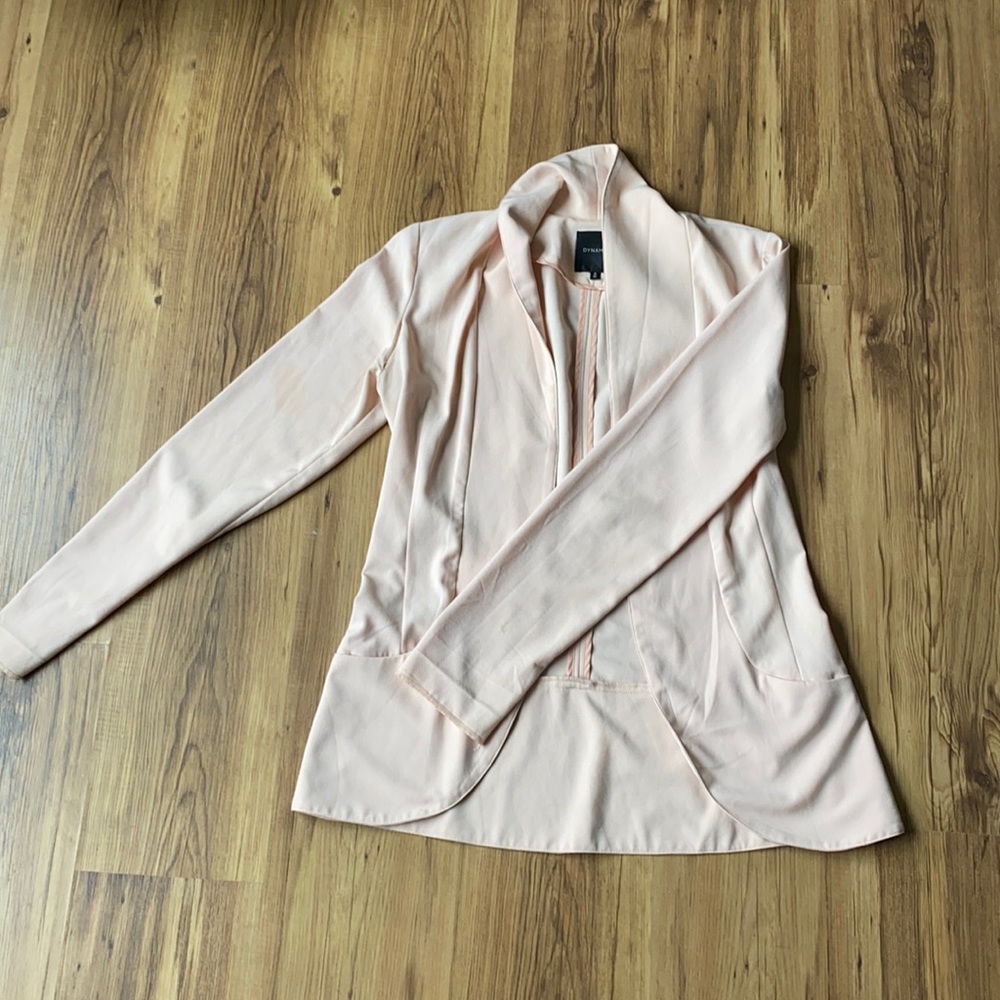 Long blush blazer